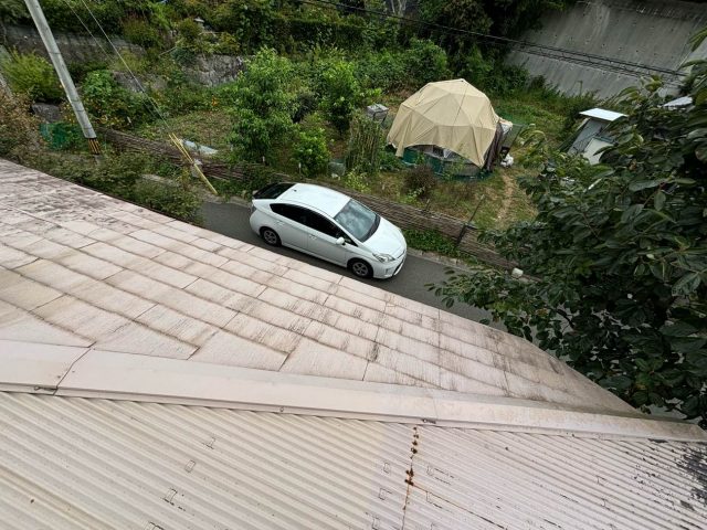 福岡市西区の棟板金の劣化も確認