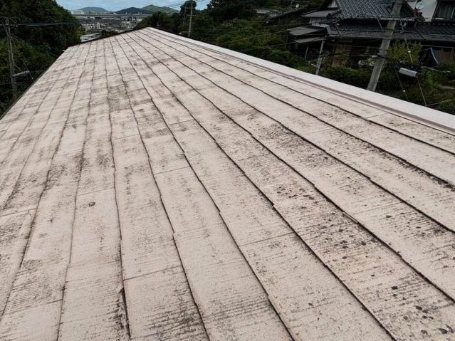 福岡市西区のスレート屋根の経年劣化