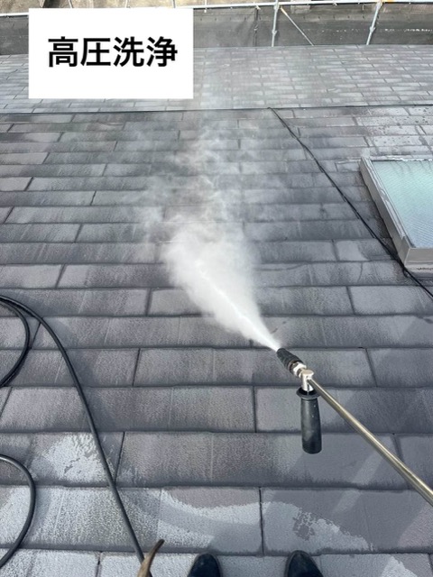 高圧洗浄、カバー工法