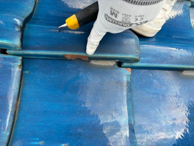 福岡市博多区の屋根瓦の欠け