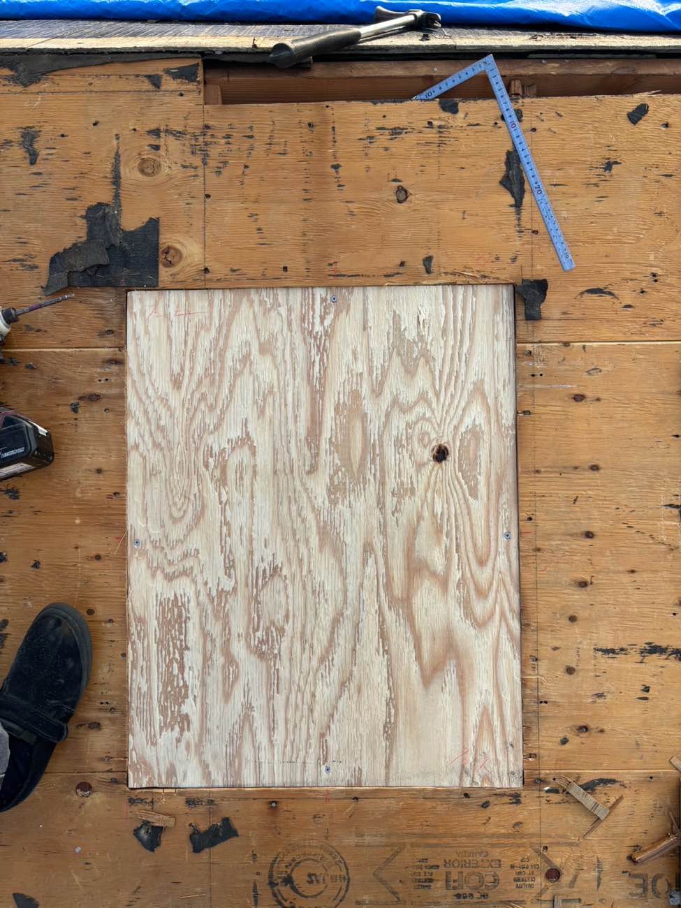 天窓撤去工事完了