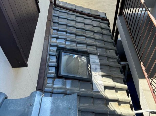 春日市で雨漏り調査をした屋根