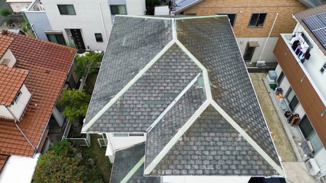 福岡市西区の屋根カバー施工前