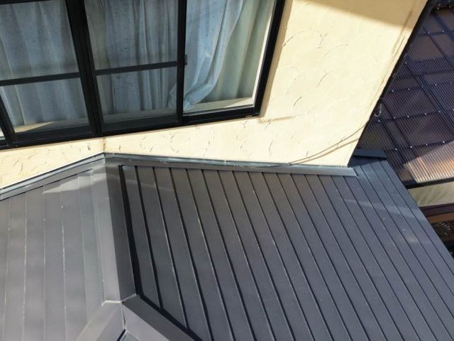 大野城市の雨漏りした住宅の差し掛け屋根