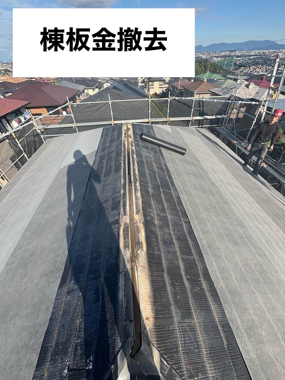 棟板金撤去