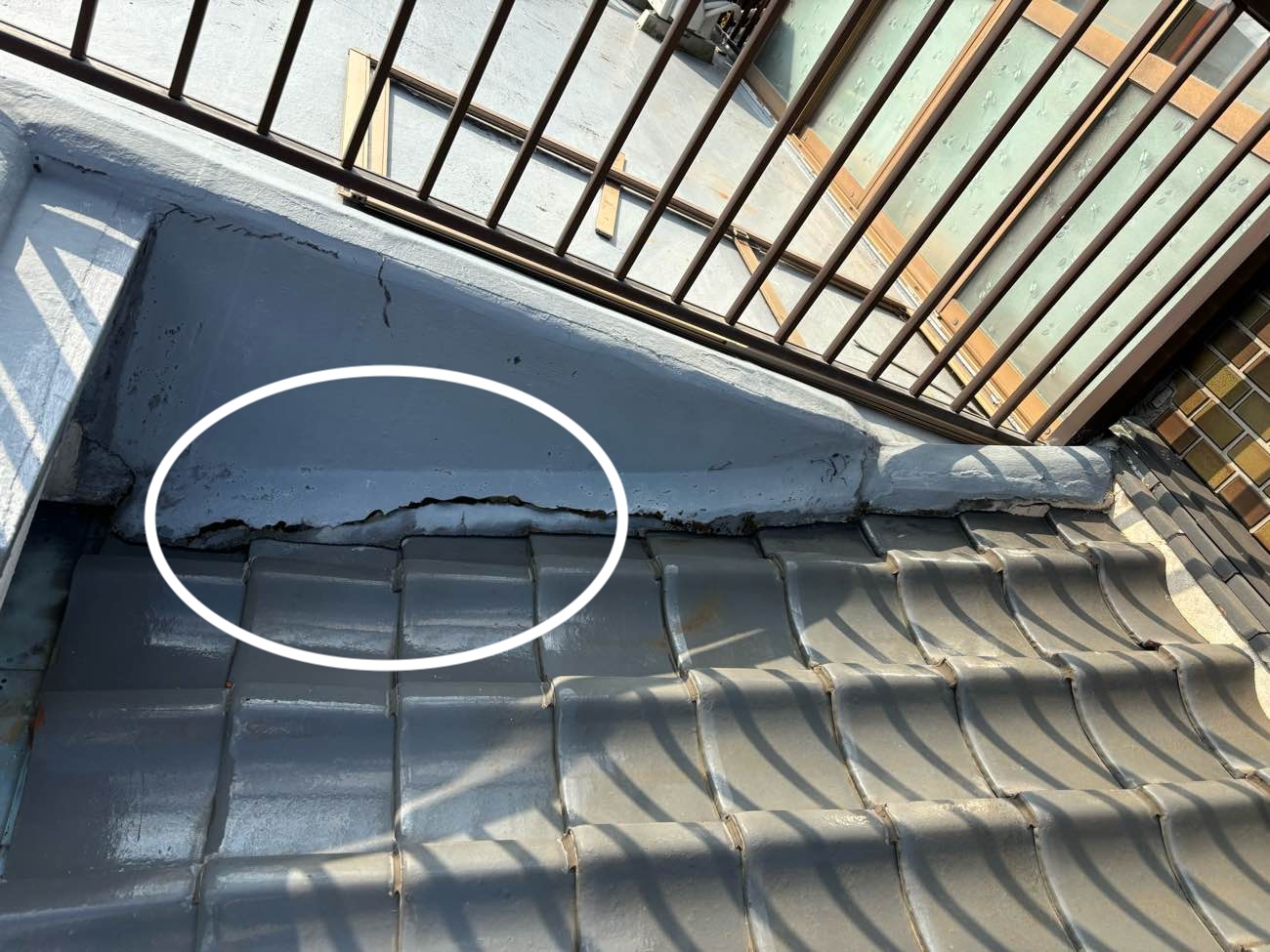 福岡市東区、瓦のずれ、雨漏り、瓦のずれ