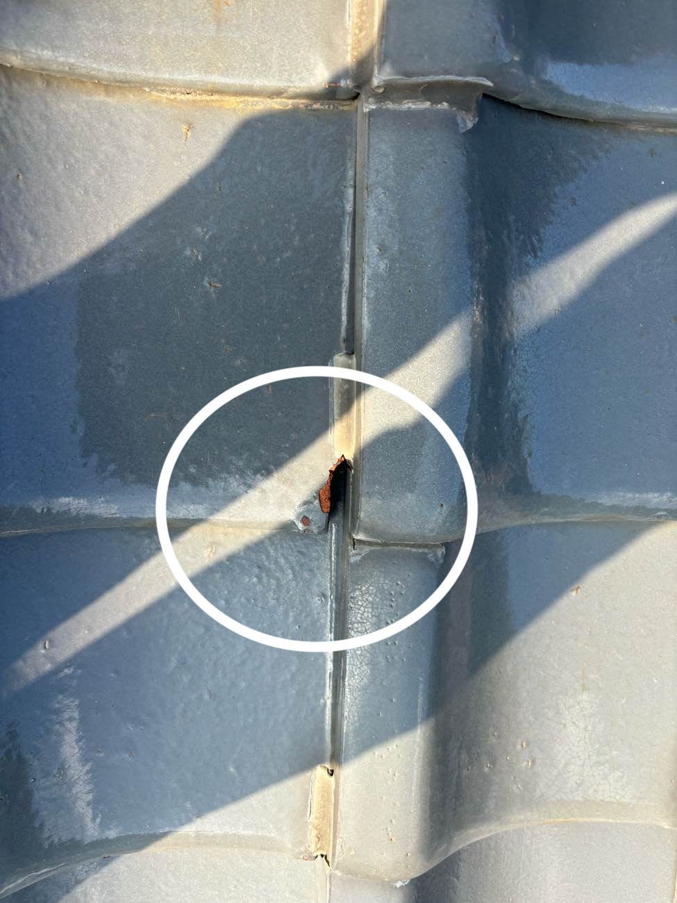 福岡市東区、瓦のずれ、雨漏り、瓦のずれ