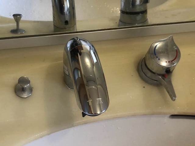 福岡市中央区の交換した新しい水栓