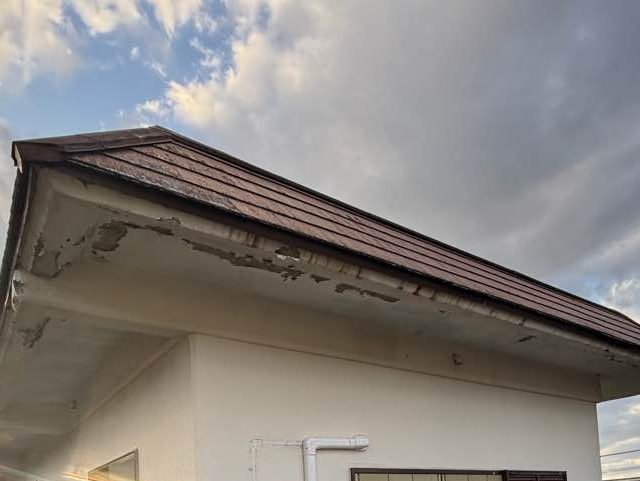 福岡市西区の塗装剥がれが起きていた軒