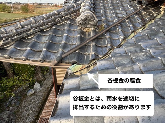 谷板金の劣化