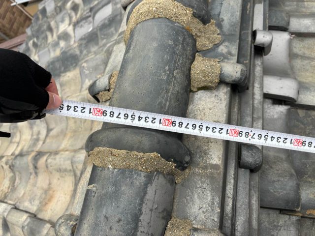 志免町の劣化が進んだ漆喰