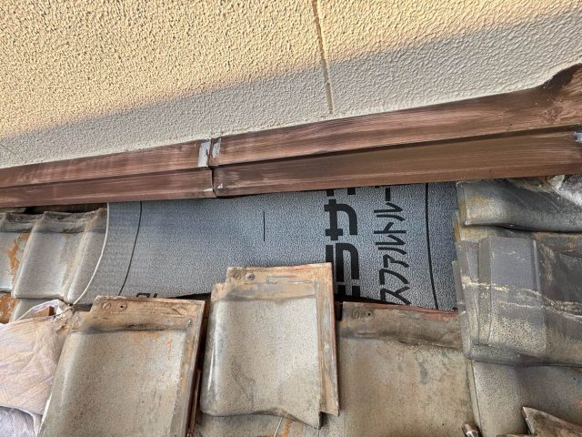 那珂川市で新しい防水紙を施工