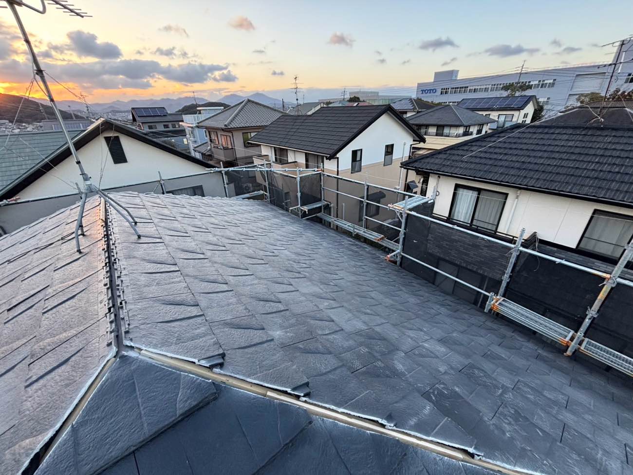 福岡市西区物件屋根リフォーム、天窓の家、天窓の撤去