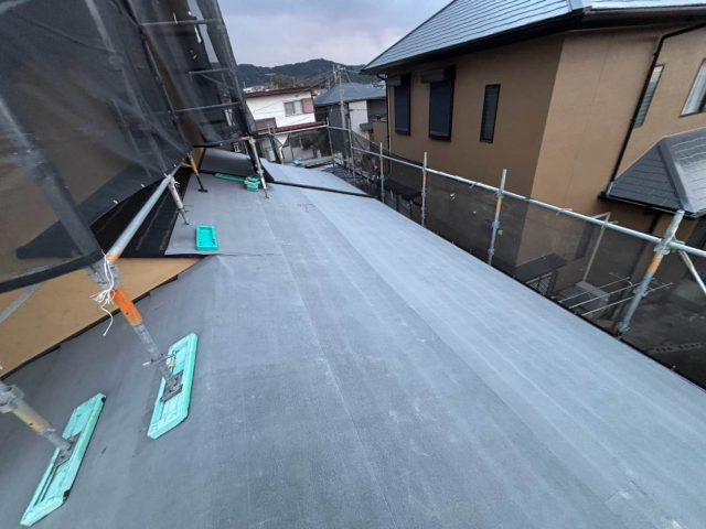 大野城市でカバー工事で設置されたルーフィング