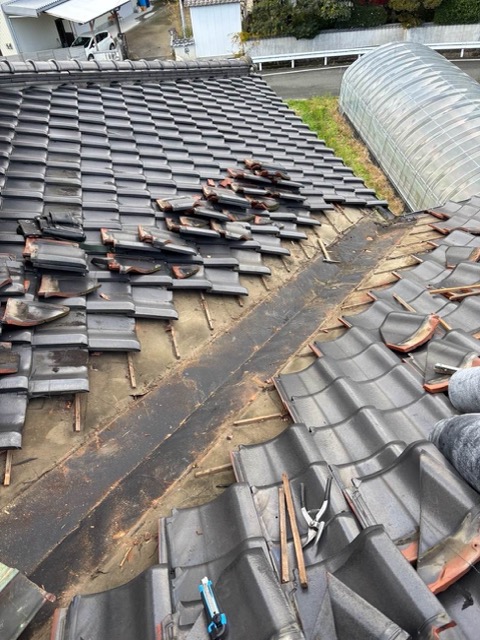 谷板金の撤去