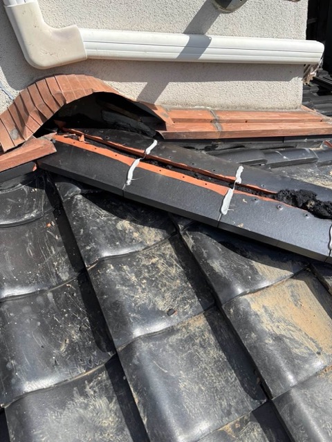 漆喰の取り直し