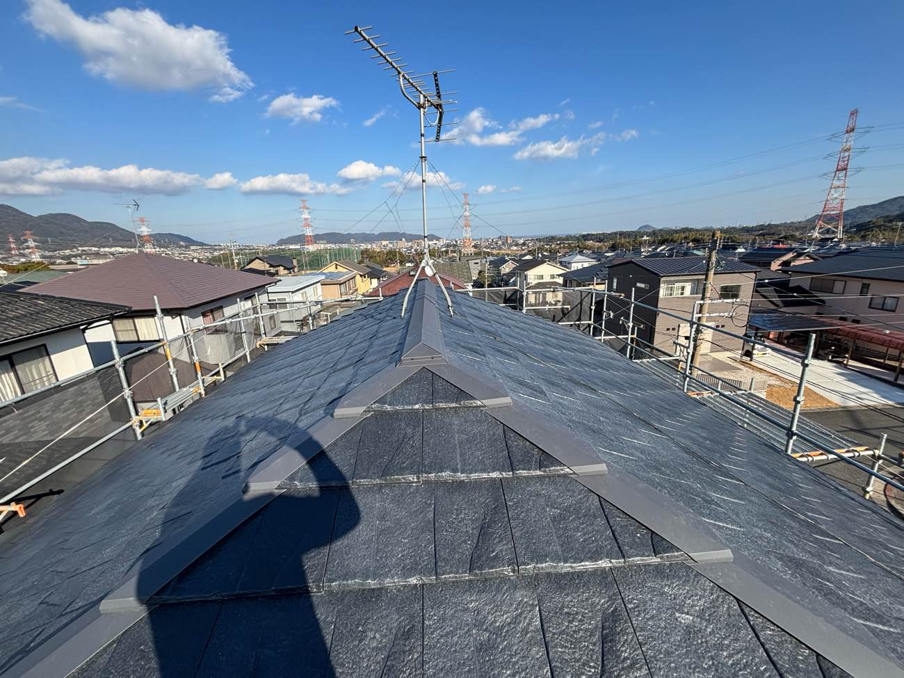 福岡市西区物件屋根リフォーム、天窓の家、天窓の撤去