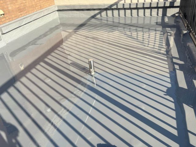 須恵町のウレタン防水の完了写真
