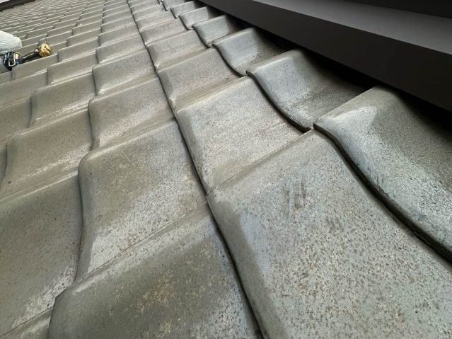福岡市博多区の劣化した漆喰が確認された瓦屋根