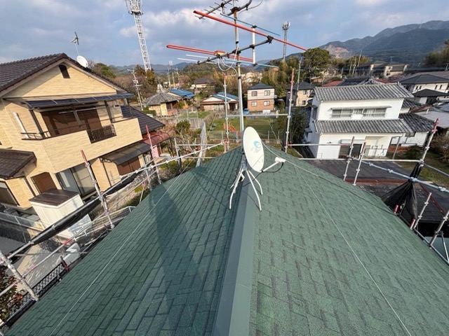 糸島市、屋根リフォーム、完了