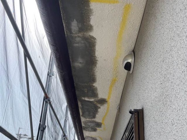 筑紫野市の劣化が進んだ軒天