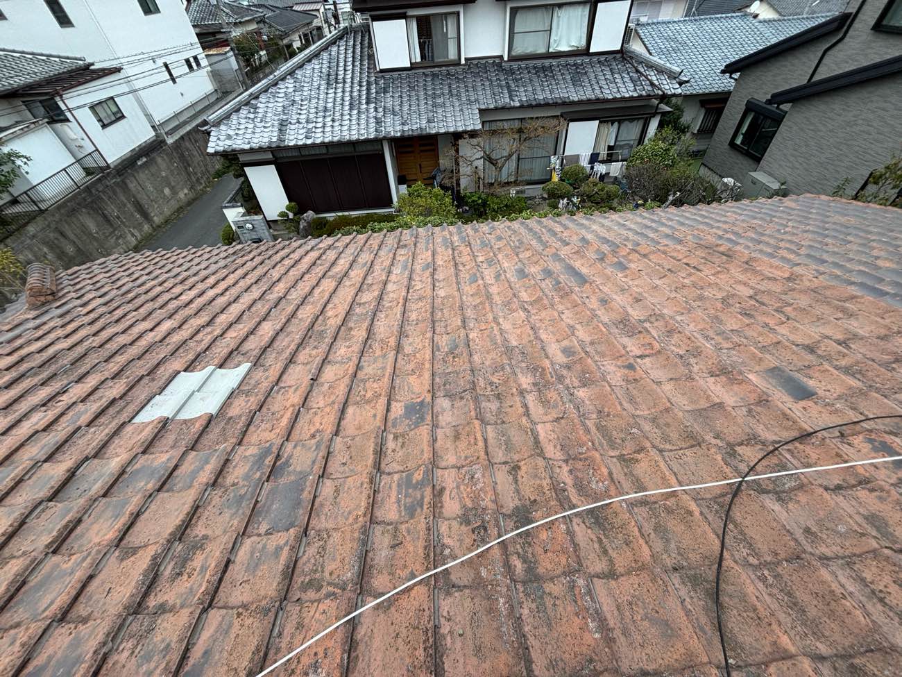 福岡市早良区、雨漏り工事、瓦葺き直し工事