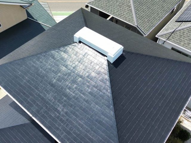 福岡市東区の1年半前に塗装した屋根