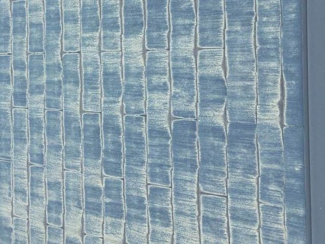 福岡市西区の塗膜が劣化しているカラーベスト