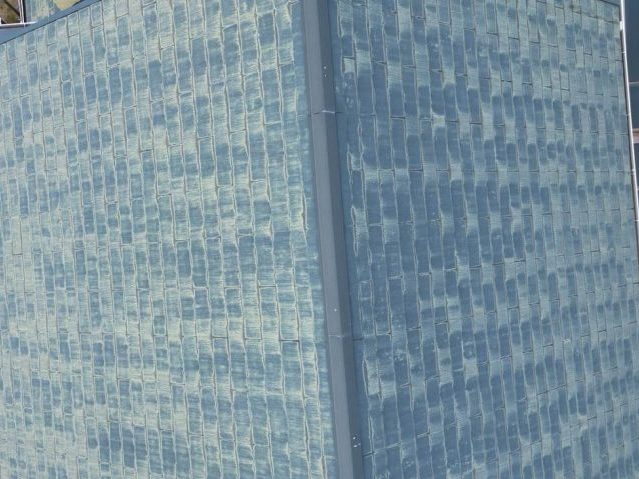 福岡市西区の10年前に塗装したカラーベストの劣化