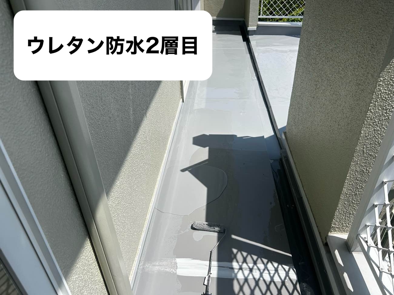 ウレタン防水2層目