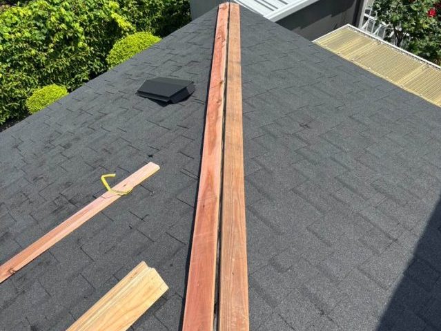 福岡市早良区でオークリッジスーパーを施工した下屋