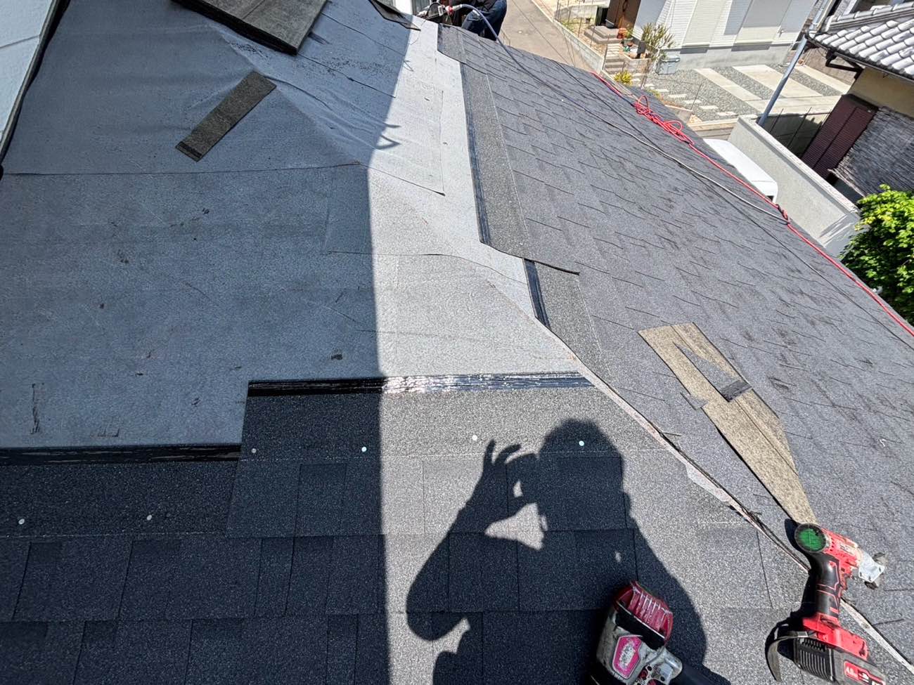 新規屋根取り付け