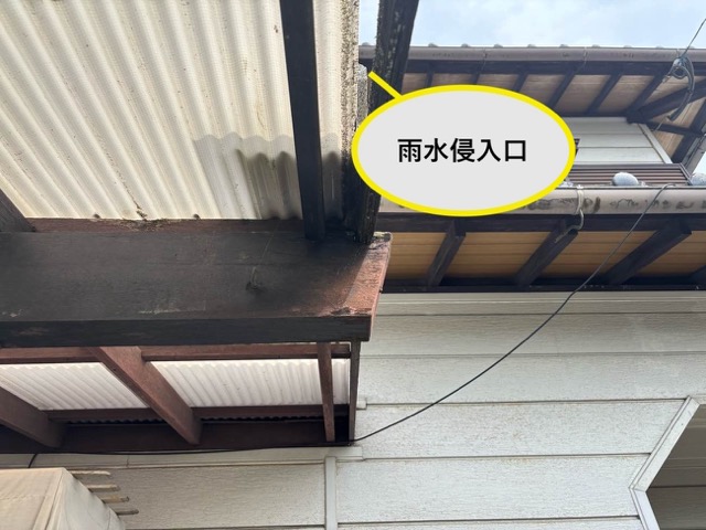 福岡市西区のテラス屋根交換工事