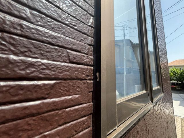 福岡市南区のサッシのコーキング劣化