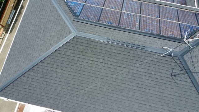 糸島市屋根工事、屋根カバー工法完了