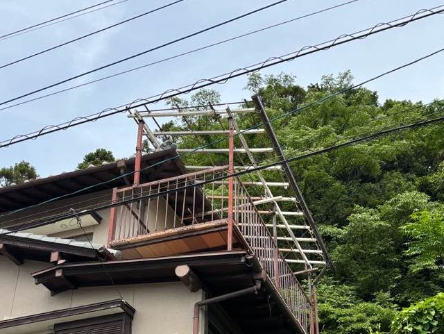 宗像市のベランダ屋根撤去後外観