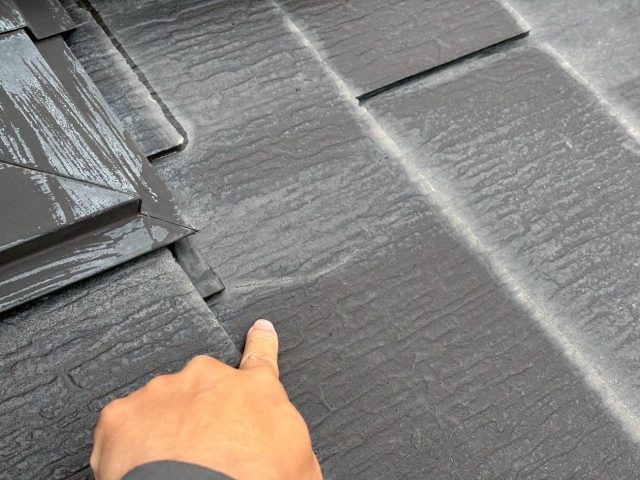 志免町で再劣化が見られた屋根スレート