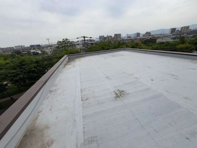 糸島市で防水調査を行った屋上