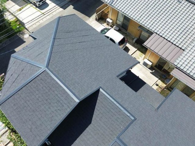 城南区でカバー工事完了した屋根