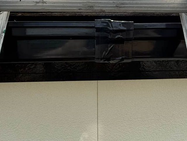 早良区の防水テープによる雨樋補修状況