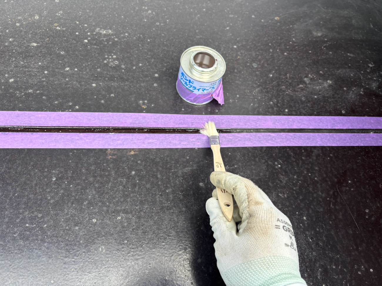 庇のシーリング工事