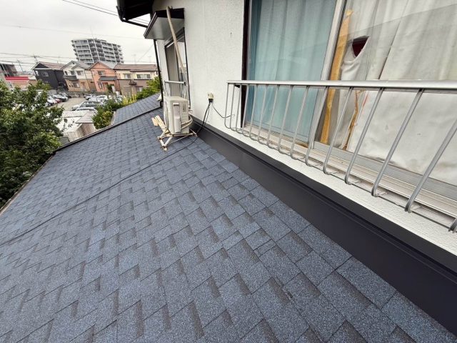 博多区できれいに施工された壁際板金