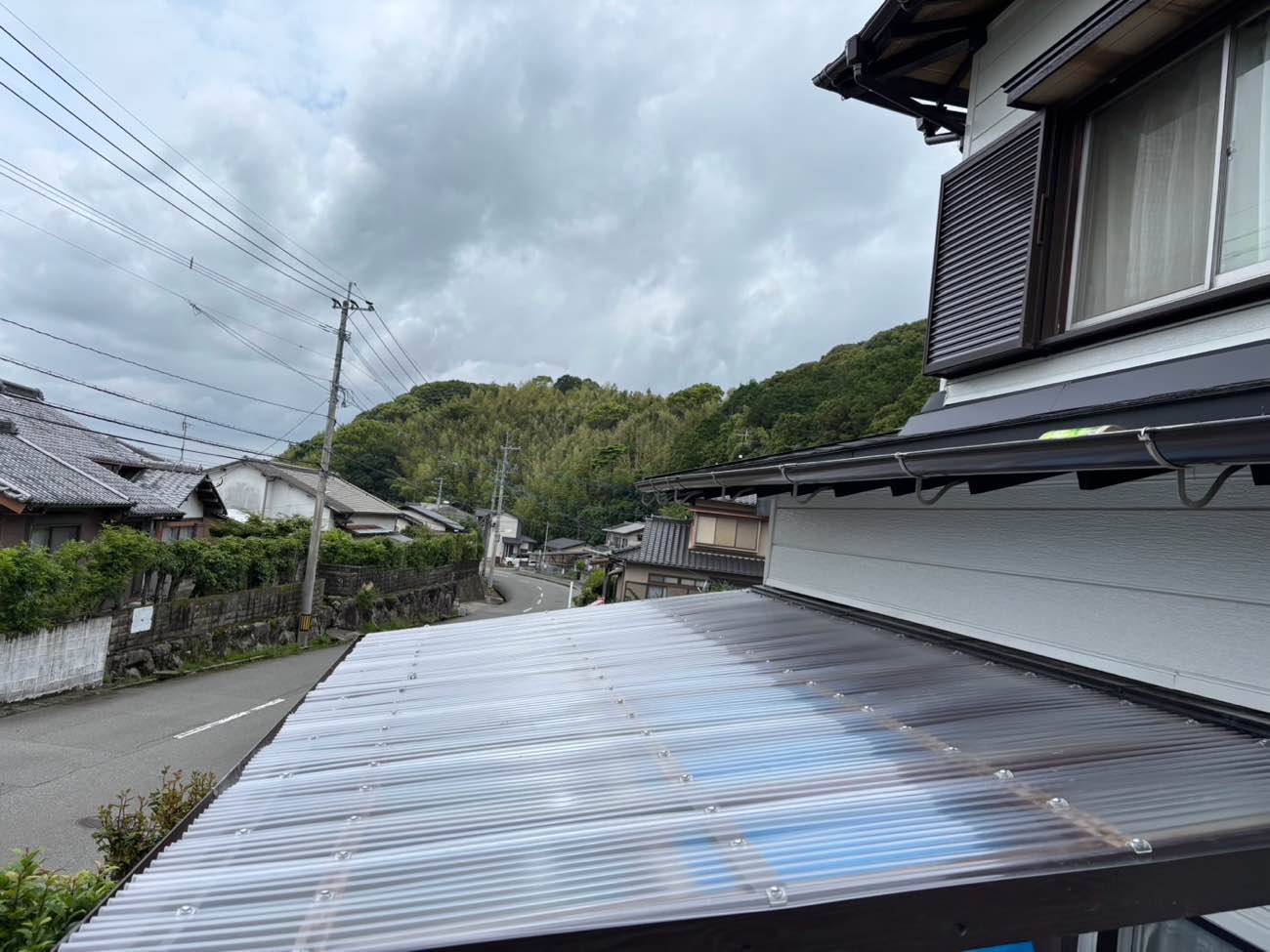 テラス屋根工事、波板交換、ポリカ