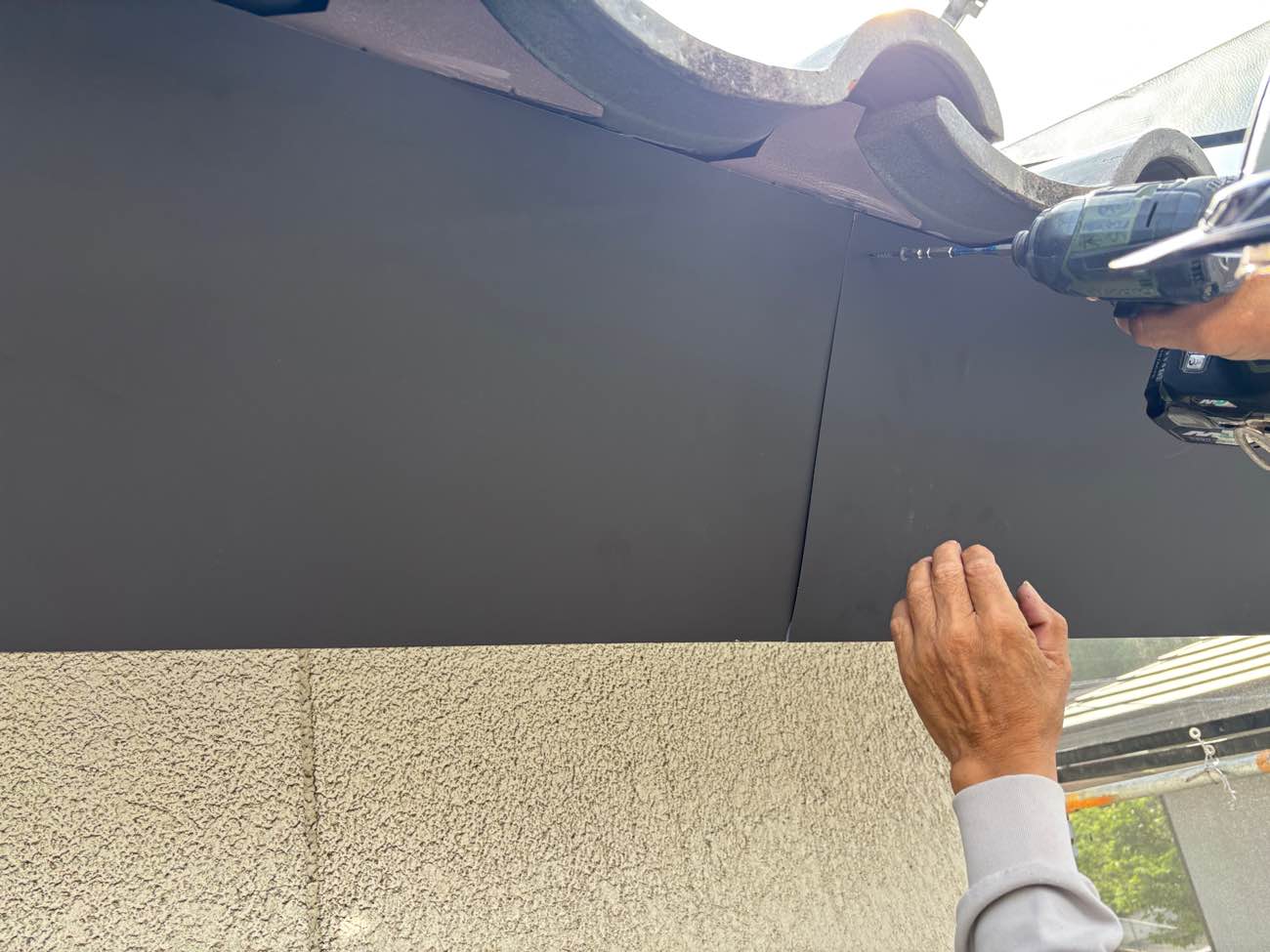 破風板板金カバー工事