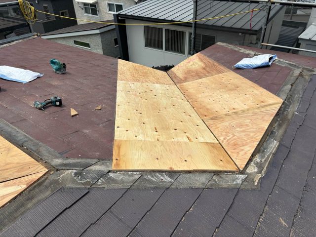 福岡市南区で屋根の下地補強