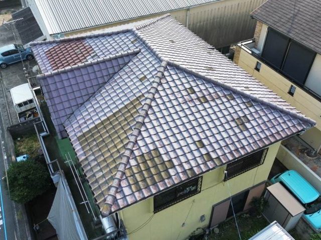 久留米市で雨漏り調査ドローン撮影