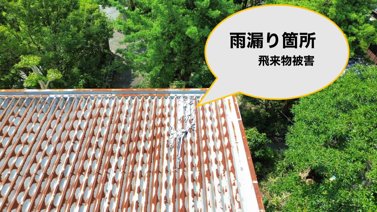 倉庫、工場の雨漏り写真