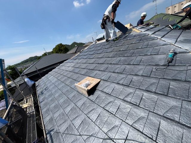 志免町でルーガ鉄平の施工中