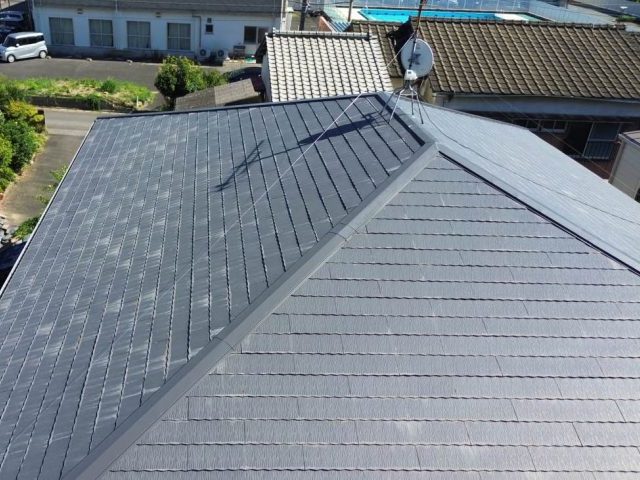 福岡市西区の調査で見つかったスレートの再劣化