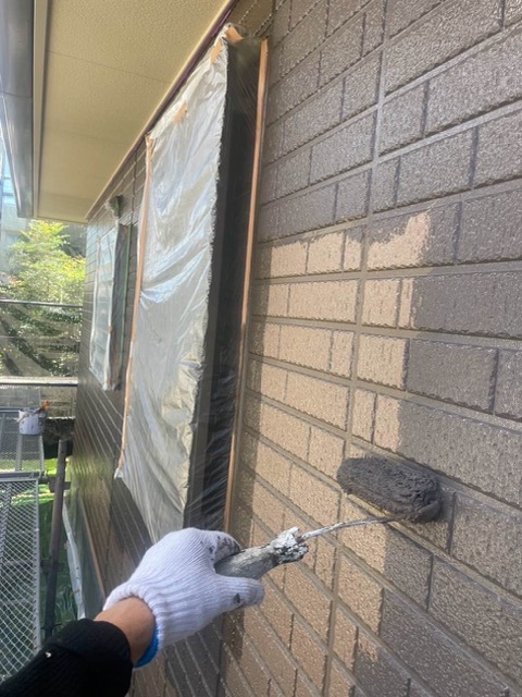 中塗り、外壁塗装